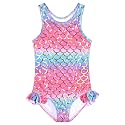 QPANCY Girls Swimsuits Unicorn Bathing Suits Toddler Kids One Piece Swimwear