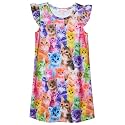 QPANCY Nightgown for Girls Princess Nightdress Cotton Sleepwear Pajamas Dress