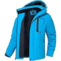 QPNGRP Mens Waterproof Fleece Ski Jacket Windproof