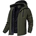 QPNGRP Mens Waterproof Fleece Ski Jacket Windproof