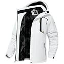 QPNGRP Mens Waterproof Fleece Ski Jacket Windproof