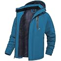 QPNGRP Mens Waterproof Fleece Ski Jacket Windproof