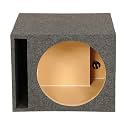 QPower HD115 15" Heavy-Duty Single Vented Car Audio Subwoofer Box, Charcoal