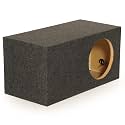 QPower Heavy Duty Single Vented Subwoofer Enclosure, Charcoal Gray, 15 Inch