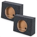 QPower QTW12 Single 12-Inch Sealed Car Audio Subwoofer Box, Pair