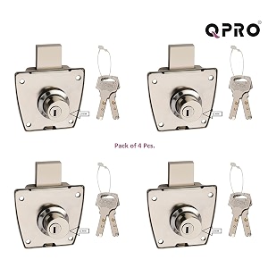 23 mm zinc cupboard lock with 2 reversible computer brass keyscabinet lockdrawer lockcupboard locks for wardrobe chrome finish pack of 4 pcs