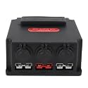 Qqmora Mini Power Distribution Control Box Multifunctional Smart Battery Box Power Center with USB for Car Boat Trucks Trailers ABS Plastic 160x140x80mm