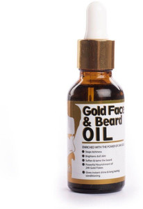 qraa gold face  beard oil enriched with the power of 24k gold pack of 2 hair oil 60 ml