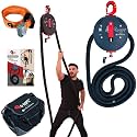 Endless Rope Trainer Machine - Portable Home Gym Workout Equipment for Full Body Strength, Cardio & Conditioning | 132 lb Adjustable Resistance, Patented Infinity Rope Pulley System