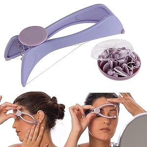 eyebrow face and body hair threading and removal system tweezers for eyebrows threading tool threading machine for women threading epilators for women purple