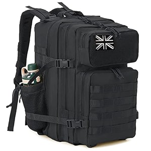 qtampqy 25l35l45l military tactical backpack for men molle daypack 3 day bug out bag hiking rucksack with bottle holder