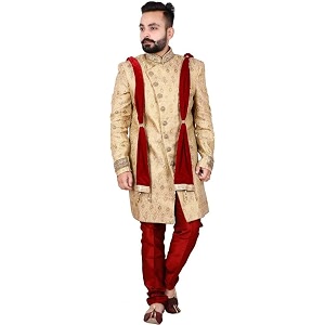 men39s velvet stole for groomdupatta for dulhasherwani stolechunni red for weeding and religious occastion