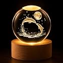 Quace 3D Dolphin Crystal Ball Lamp LED