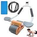 Automatic Rebound Ab Roller Wheel With Elbow Support And Timer, Premium Abs Roller For Men And Women, Gift For Good Health (Multicolor)