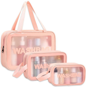 quail multi-functional cosmetic bags for girls toiletry storage wash bag travel 3 pcs