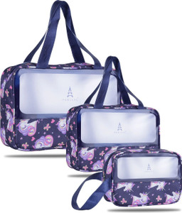quail travel cosmetic toiletry pouch bag blue khaki