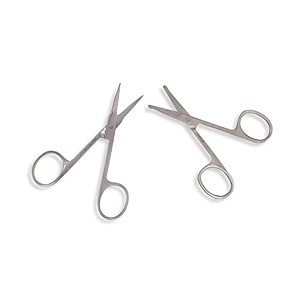 quake men39s and women39s nose eyebrow remover professional salon barber trimming styling stainless steel scissors and home hair cutting tool combo of 2
