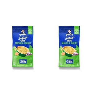 quaker instant oats masala magic  delicious snack  nutritious oats  400gram pack of 2