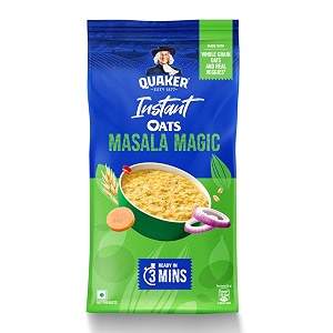 quaker instant oats masala magic  delicious snack  nutritious oats  400g