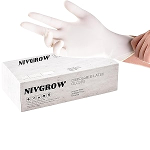 QUAKER Latex Medical Examination Hand Gloves White