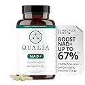 Qualia NAD Supplement — Clinically Proven to Boost NAD+ up to 67%. Optimized Aging, Energy, Focus. Elite Ingredients Nicotinamide Riboside (NIAGEN), Niacin, Niacinamide (1 Month Supply)