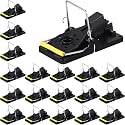 Qualirey 36 Pcs Mouse Traps Bulk Plastic Snap Rat Trap Reusable, Fast Kill