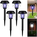 Qualirey 4 Bug Zapper, Plastic Black Exterior, Purple, White Light