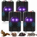 Qualirey 4 Pcs Ultrasonic Mouse Rat Repeller for Car Engine Under Hood