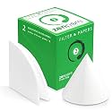Qualitative Filter Paper 18.5 cm Quadrant Folded Filter Paper, Qualitative Grade 2 - ZENPORE Slow Flow 185 mm (50 Discs)