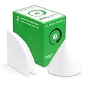 Qualitative Filter Paper 24 cm Quadrant Folded Filter Paper, Qualitative Grade 2 - ZENPORE Slow Flow 240 mm (50 Discs)
