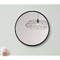 Quality Glass Wall Mirror Metal Frame Round Wall Mirror for Bathroom, Living Room, Vanity Decorative Wall Mirror Wall Mounted (24x24 Inches) - Black
