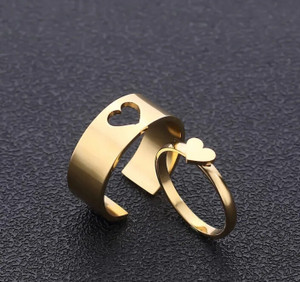 qualityaj alloy gold plated chain ring - multi finger