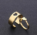 QualityAJ Alloy Gold Plated Chain Ring - Multi Finger