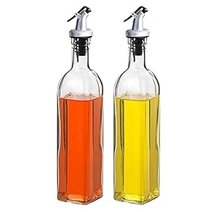 oil dispenser bottle for kitchen 500 ml glass oil bottlepack of 2