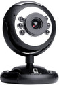 Quantron QPC - 1010 VGA Webcam 480p, with Microphone, Night vision, USB Connectivity (Black)