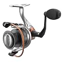 Quantum Reliance Spinning Fishing Reel, Size 30 Reel, Changeable Right- or Left-Hand Retrieve, Anti-Corrosive Bearings, Water-Tight Seal, Saltguard Protection, Silver/Black