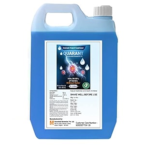 quarant 80 alcohol based instant hand sanitizer liquid refill 5 litre can