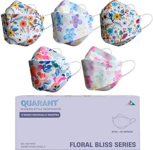 quarant kf94 korean style designer face mask with dual meltblown for women  men kf 94 water resistant