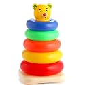 Quasar 5 Ring Stacking Colorful Teddy Rings for Growing Babies Toddlers Unique Unbelievable Activity Best Fun Toys for Kids Return Gift - Multicolor