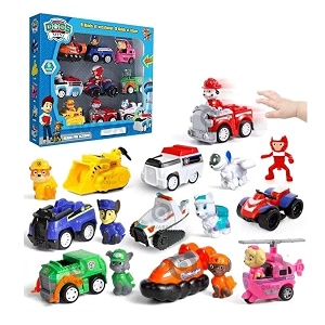 quasar 9 in 1 pup buddies dog special big hero rescue set pack pup badge ryder tracker robot dog everest team mission toy activity best fun model educational return gift
