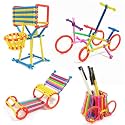 Quasar Connection Pipe Building Block Toy for Kids | Assembly Colorful Educational Blocks | Interlocking Educational Toy Kids Return Gift |(Small Pack) - Multicolor