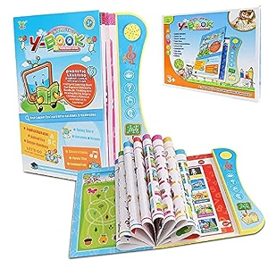 quasar intelligence book plastic my english reading study guide abcd learning e-book sound numbers shapes animals phonetic learning book for toddlers kids return gift