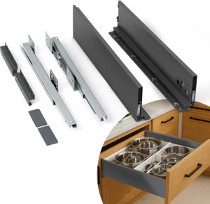 qubaa under mount full extension drawer slide pack of 2