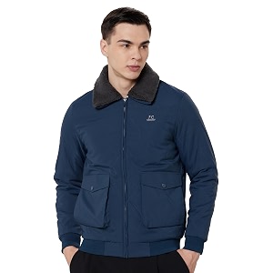 Qube By Fort Collins Mens Fur Collar