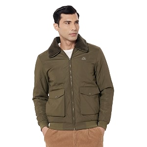 Qube By Fort Collins Mens Fur Collar