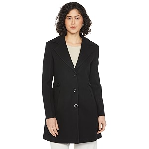 Qube By Fort Collins Womens Semi-Long Tweed