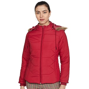 qube by fort collins nylon women39s standard length parka coat 39236 smu_red_m