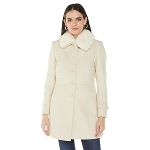 Qube By Fort Collins Womens Semi-Long Tweed