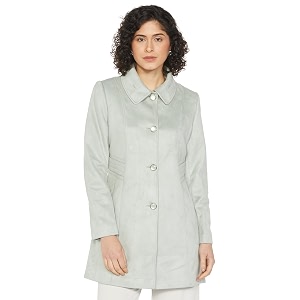 Qube By Fort Collins Womens Semi-Long Tweed
