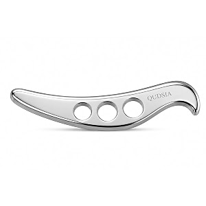 qudisa bird shape stainless steel iastm tool professional gua sha muscle scraper for myofascial techniques physical therapy support neck shoulders upper back arms calves and legs 8 mm thick